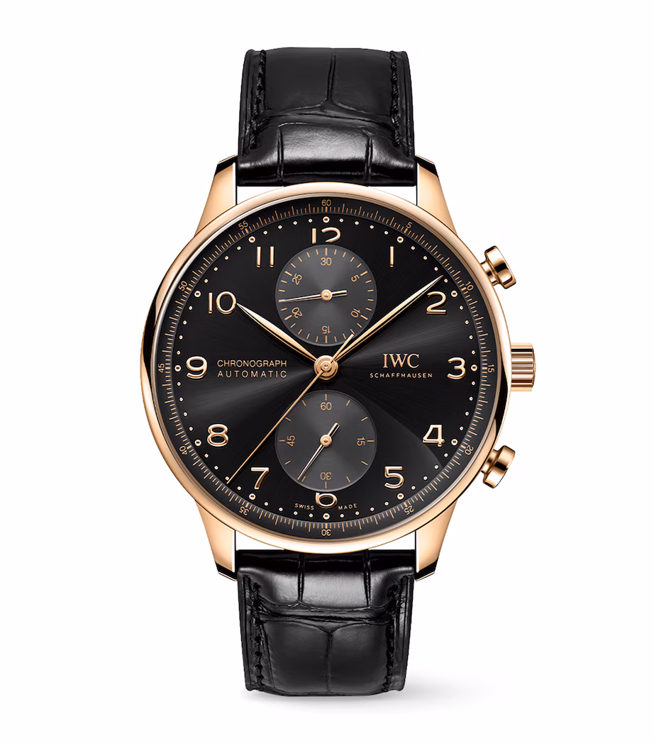 IWC Schaffhausen Yellow Gold Portugieser Chronograph Watch
