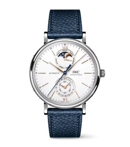 IWC Schaffhausen Stainless Steel Portofino Complete Calendar Watch 41mm
