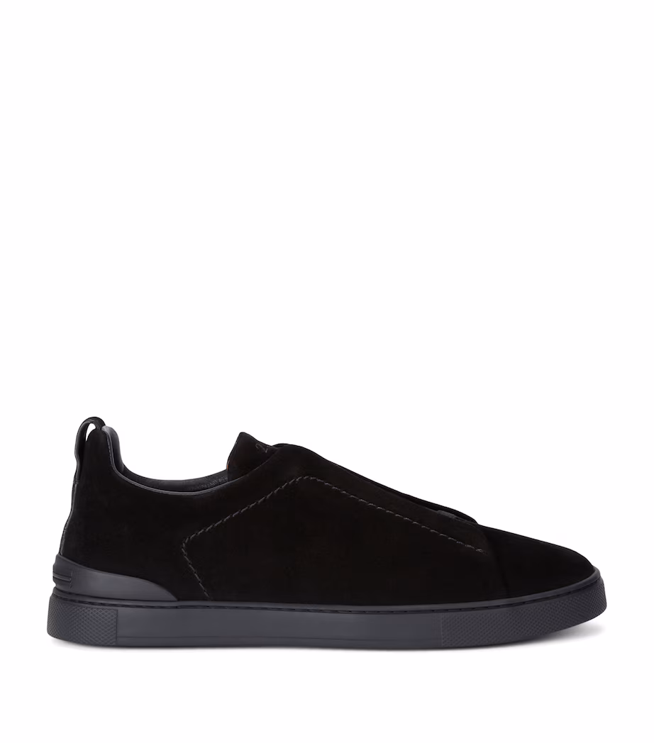 Zenga Suede Triple Stitch Sneakers
