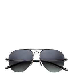 Jacques Marie Mage Metal Amelia Aviator Sunglasses
