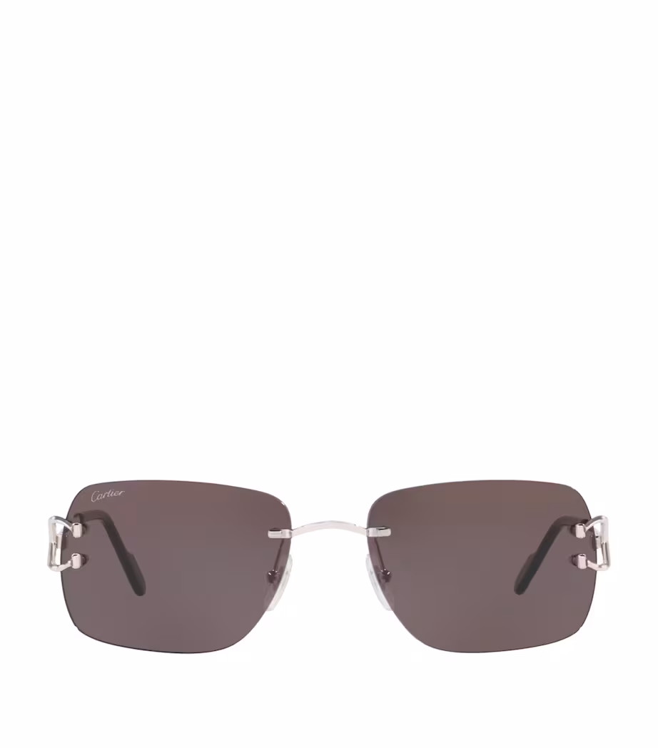 Cartier Rectangular Sunglasses Tortoiseshell