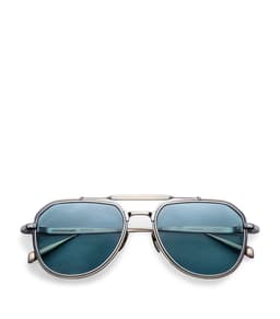 Jacques Marie Mage Titanium Sun Blue Star Sunglasses