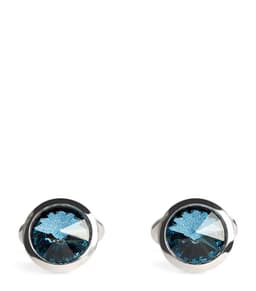Giorgio Armani Sterling Silver Embellished Cufflinks