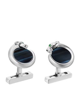 Cartier Sterling Silver Panthere de Cartier Cufflinks