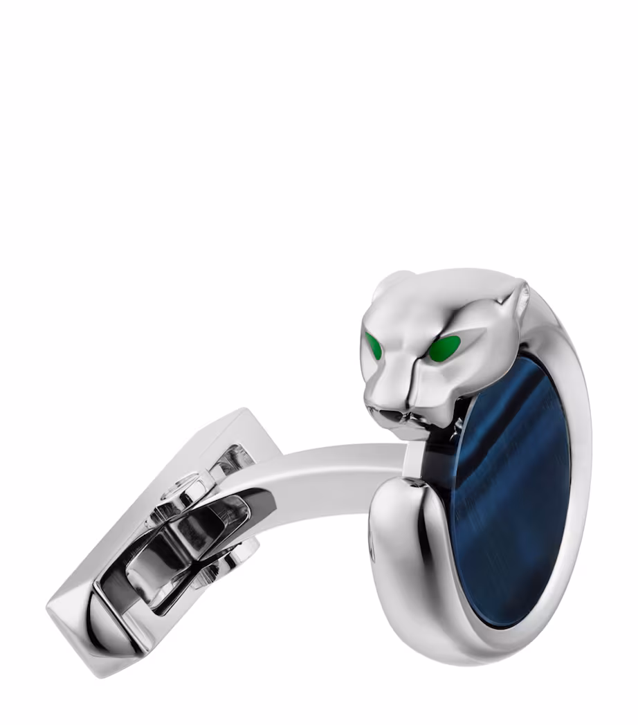 Cartier Sterling Silver Panthere de Cartier Cufflinks