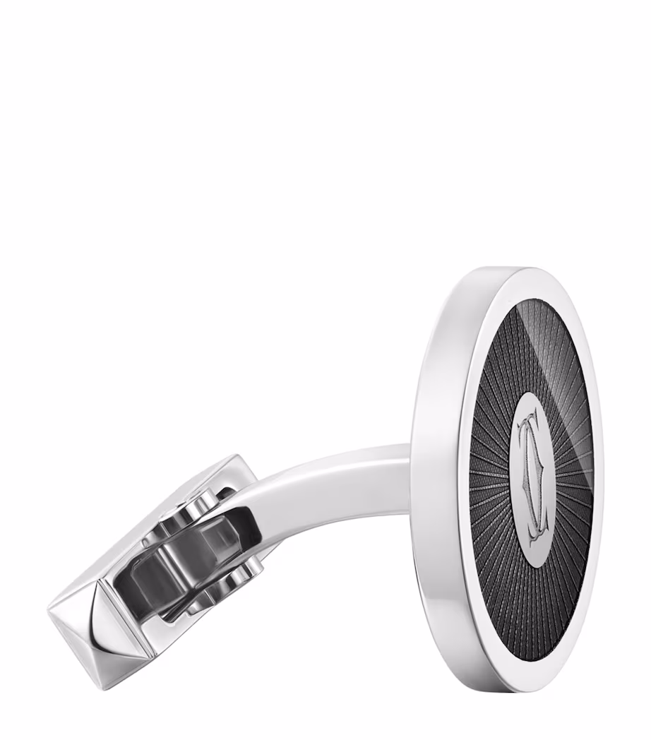 Cartier Sterling Silver Double C de Cartier Cufflinks
